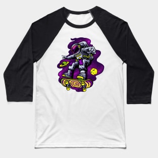 astronaut playing skateboard Baseball T-Shirt